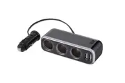 Fizz Car Cigarette Socket 3 USB Terminals 2 Ports 12V Car Fuse Included 10A 30mm