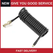 Universal Flexible Tire Inflator Hose with Locking Air Chuck 0.31" Pack of 1