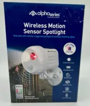 WIRELESS MOTION SENSOR SPOTLIGHT / SWAN Alpha Series / Deter Criminals NOW!!!
