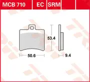TRW Lucas Brake pad MCB710