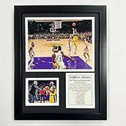 Legends Never Die, Inc. LeBron James | All-Time Scoring Leader | 12"x15" Framed Photo Collage