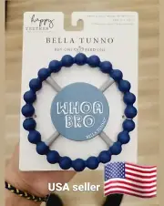 Bella Tunno teether Whoa Bro Silicone navy blue