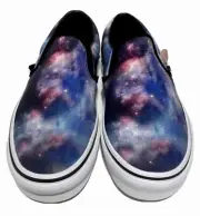Vans Classic Slip On Galaxy Women Size 7 Skateboarding Casual Shoes Space