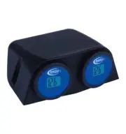 Baintech DC 12 Volt LCD Meter Surface Mount Double Voltmeter 4X4 4WD Vehicle Wor
