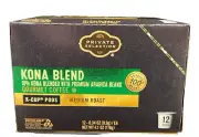 Private Selection Kona Blend Coffee K Cups Keurig 4.1 oz 12ct