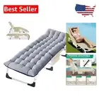 Tri-Fold Camping Cot with Pillow and Side Pocket - Perfect for Beach and Travel