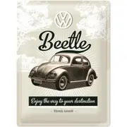 Nostalgic Art Beetle 30x40cm Large Metal Tin Sign Home/Garage Wall Hanging Decor