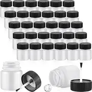 Snblzhef 60 Pieces Touch Up Paint Bottles 30 Ml Empty Touch Up Paint Container with Brush & Mixing Ball for Chip Repair Car