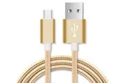 Astrotek 2m Micro USB Data Sync Charger Cable Cord Gold Color for Samsung HTC Motorola Nokia Kndle Android Phone Tablet & Devices