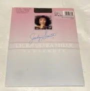 Jaclyn Smith Lycra Ultra Sheer Control Top Sandalfoot Pantyhose Off Black SizeC