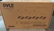 Pyle PDWM4700 4 Channel Desktop UHF Wireless Microphone System New
