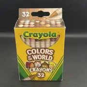 Crayola Colors of the World Multicultural Crayons Diversity Hair & Eye 32 Ct