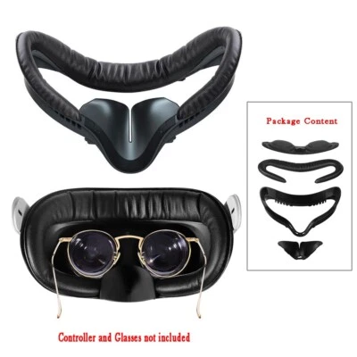Comprehensive Accessories Kit for Oculus Quest 2 Eye Face Cover PU Leather Pad