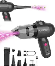 [EBOSSOM] Car Vacuum V6 Pro, Cordless Handheld Vacuum with 8000Pa Suction, Portable 4 in 1 Mini Vacuum Cleaner Air Duster for Car, Office, Home