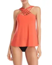NEW MAGICSUIT 8 MIRACLESUIT TANKINI SWIMSUIT Strappy Morgan Orange 2 Piece