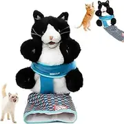 Cat Puppet Wrestler,Cat Wrestle Toy Puppet, Animal Hand Puppets, Interactive Cat Wrestling Hand Puppet,Boredom-Busting Training & Exercise - Durable Plush Stuffed Animal Toy for Cats,1pcs