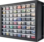 USA Bead Organizer Storage Bin Drawer Cabinet, 64-Drawer Plastic Organization,..