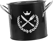 HAKIDZEL Retro Cutlery Bucket Large Capacity Utensil Holder Multi Functional Chopstick Organizer for Kitchen Elegant Design for Cooking Supplies Storage