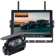 Wireless Backup Camera for RV Trailer: Solar Magnetic Easy Install 7-Inch 108...