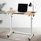 Laptop Desk Stand Up Table 80cm Light Wood