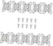 CRILSTYLEO 10pcs Corner Brackets Detachable Furniture Connecting for Cabinets and Shelves Heavy Duty Joint Fasteners for Easy Installation and Long-Lasting Use