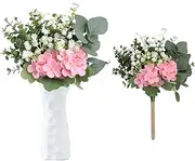 astylishome Pink Artificial Flowers Orchid with Stems Real Touch Branches Faux Cymbidium Flower Craft Accessories for Wedding Bridal Home Décor Centerpiece 1813