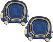 UTHCLO 2 pcs Portable Collapsible Wash Basin for Lightweight Cartoon Face Washing Tub Deep Sea for Camping Hiking and Picnics Capacity Easy to Carry