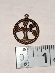 Vintaj Brass Jewelry Finding Tree Of Life Pendant