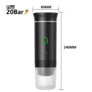 3-In-1 Portable Capsule Coffee Maker, Wireless Heating Electric Espresso Coffee
