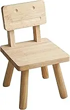 DoFanXinYe Toddler Chair Wooden Kids Desk Chair with Non-Slip Foot Mat Wood Wax Oil Craft Sensory Table for Kids Party Playroom Home School Boys Girls Nature Size：10" L X 10" W X 18" H YMJIQI-1