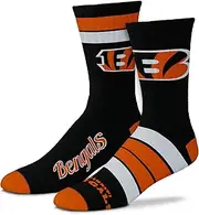 FBF - Official NFL Duo Adult Team Logo & Colors Crew Dress Socks Footwear for Men and Women Game Day Apparel - 2 Pack