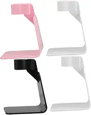 Beatifufu 4pcs Nail Lamp Stand Gel Nail Light Holder Handheld Portable Stand in Black White Pink