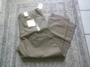 Cabela's Huntsman Twill Chino Pants Mens 46x34 Flat Front Relax Dark Khaki NWT