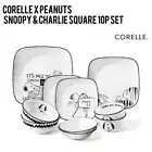 Corelle x Peanuts Snoopy &charlie Square 10p set Dinnerware/Plate,Bowl,USA,Korea