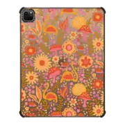 iPad Pro 12.9-inch (5th/6th gen) iPad Impact Case Flamingos and Hedgehogs in Wonderland - Retro Palette