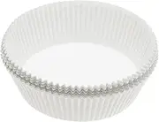 KitchenCraft Cake Tin Liners 8 inch Round, Non Stick, Ideal for Fruit Cakes and Sponges, 20 cm, Pack of 40 Liners, White