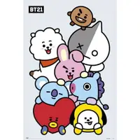 在飛比找樂天市場購物網優惠-BT21 全員集合 進口海報 / BTS / KOYA / 