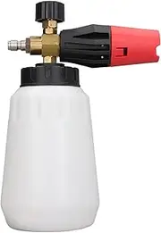 Snow Foam Cannon, 3600psi High Pressure Washer Foam Blaster with 1/4in Quick Connector, Gloves, Car Wash Soap Cleaner Tool Snow Foam Lance Nozzle Set