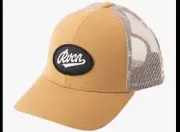 RVCA WORK SCRIPT TRUCKER SNAPBACK HAT CAP CAMEL NWT AVYHA00403