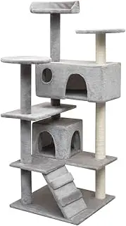 Cat Tree with Sisal Scratching Posts 125 cm Grey