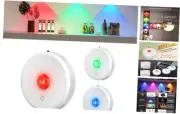 RGB Puck Lights with Remote Control, 2000mAh Rechargeable Stick on Led Lights,
