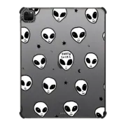 iPad Pro 12.9-inch (5th/6th gen) iPad Impact Case Cute White UFO Space Alien Drawing Pattern