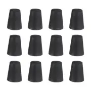 Rubber Stoppers 11mm to 16mm, 12 Pcs 20mm Solid Tapered Lab Rubber Plugs