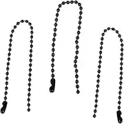SHINEOFI 100pcs Iron Ball Chain Connector for Jewelry Making Dog Tags and Crafting Durable Stoving Varnish Tag Chain for DIY Projects and Decorative Use