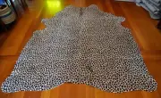 A Touch of the Wild - A Huge Cheetah Print Upholstery Grade Cowhide Rug -