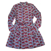 NWT J.Crew Collection Silk Twill Dhirtdress in Roaming Tiger Print Shirt Dress 4