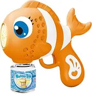 Bubble Blower Machine | Cute Automatic Bubble Machine for Kids,Portable Soap Dispenser with 16 Holes Blowing Toy for Birthday New Year Easter Backyard Girls Kids