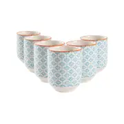 Nicola Spring Hand Printed Porcelain Tumblers - 280ml - Pack of 6