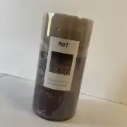 Pier 1 Imports AMBER MUSK New 3” X 6” Solid Pillar Candle NOS