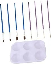 9-Piece Architectural Model Brush Palette DIY Painting Tools for Building Models High Durability Safe for Boys and Girls